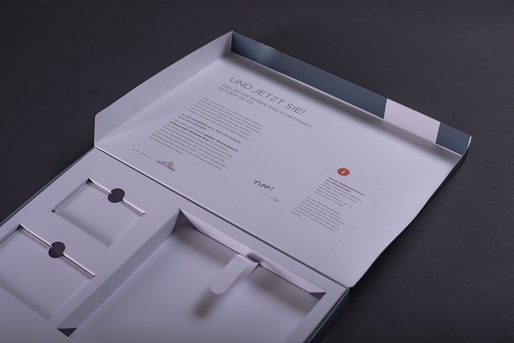 hochwertig gedruckte Präsentationsbox