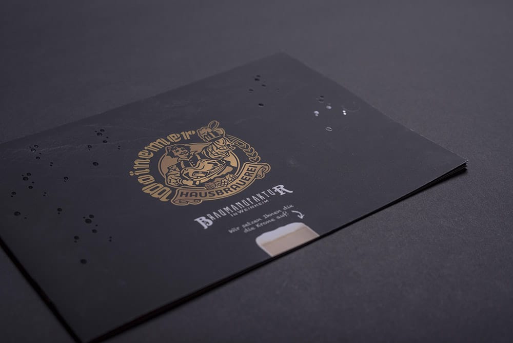 Brauereibroschüre veredelt gedruckt