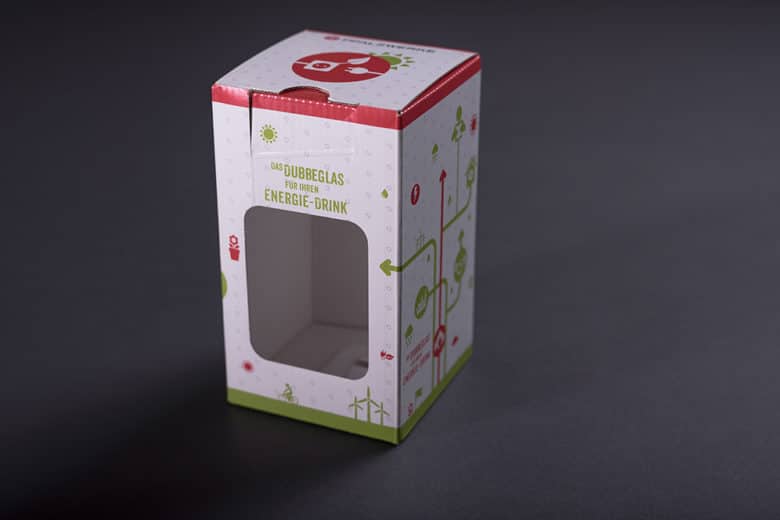Verpackung ‚Dubbeglas‘