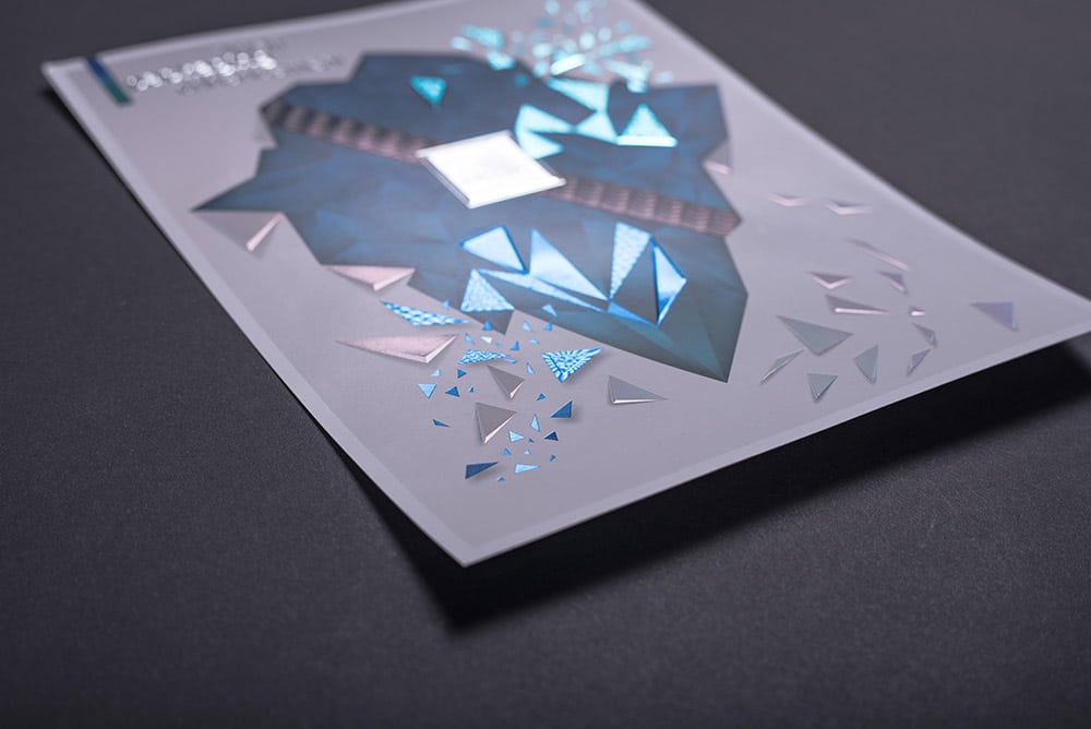 hochwertig veredeltes Premium Druckprodukt mit partieller Folie