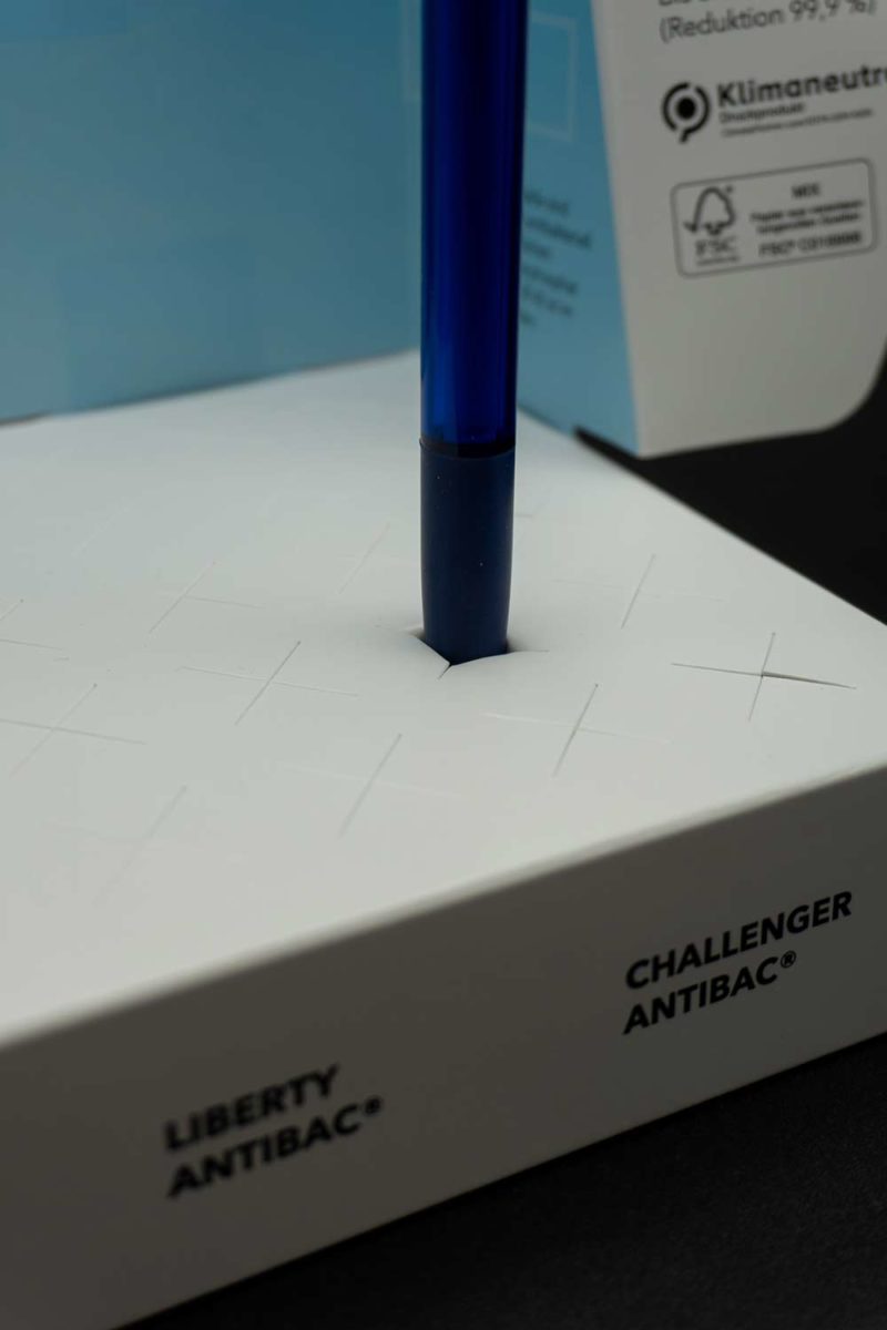 Nahaufnahme Stabilisierung Kugelschreiber